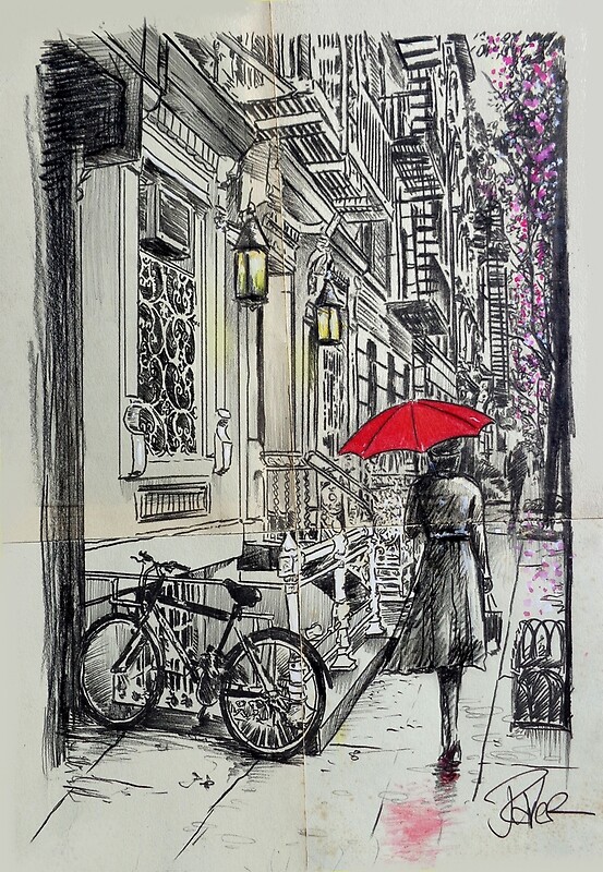 Afternoon Walk By Loui Jover Redbubble