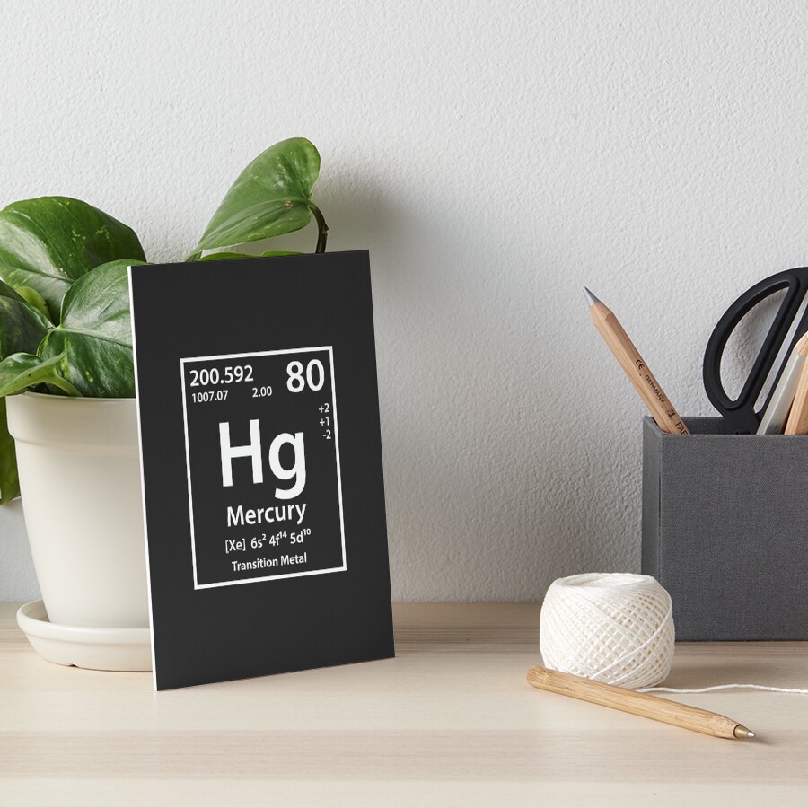 Mercury Element Art Board Print