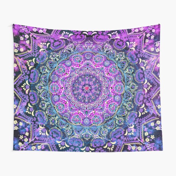 Cosmic Love Mandala Tapestry