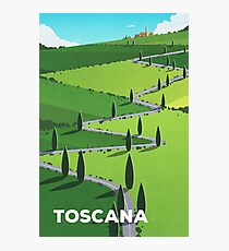 Lámina fotográfica Cartel de ciclismo "Toscana" (Toscana)