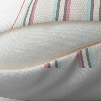 Alternate view of Kawaii Stripe Throw Pillow