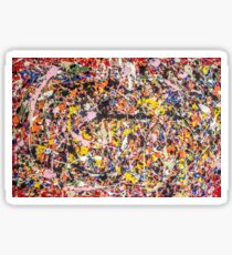 Thanks, Jackson Pollock Sticker