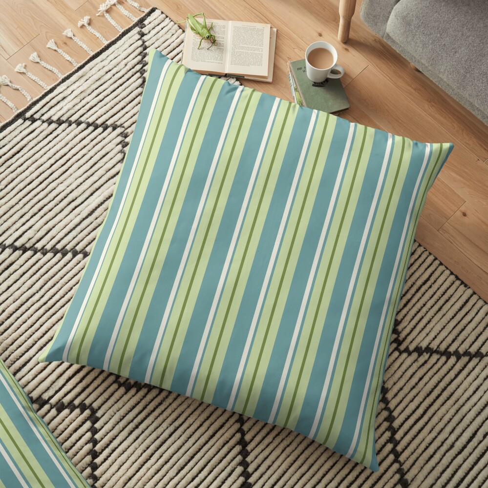 Ginkgo Stripe Floor Pillow