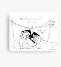 Dog-Eat-Dog World Canvas Print