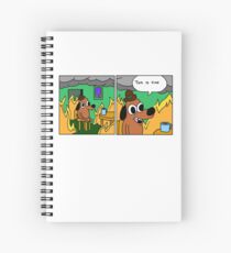 this is definitely not fine Spiral Notebook