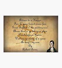 Robert Burns Photographic Print