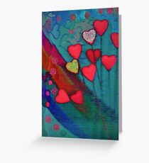 Hearts in the wind Greeting Card