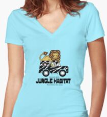 Jungle Habitat - West Milford, NJ Women's Fitted V-Neck T-Shirt