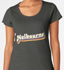 Melbourne, VIC | Retro Rainbow Premium Scoop T-Shirt