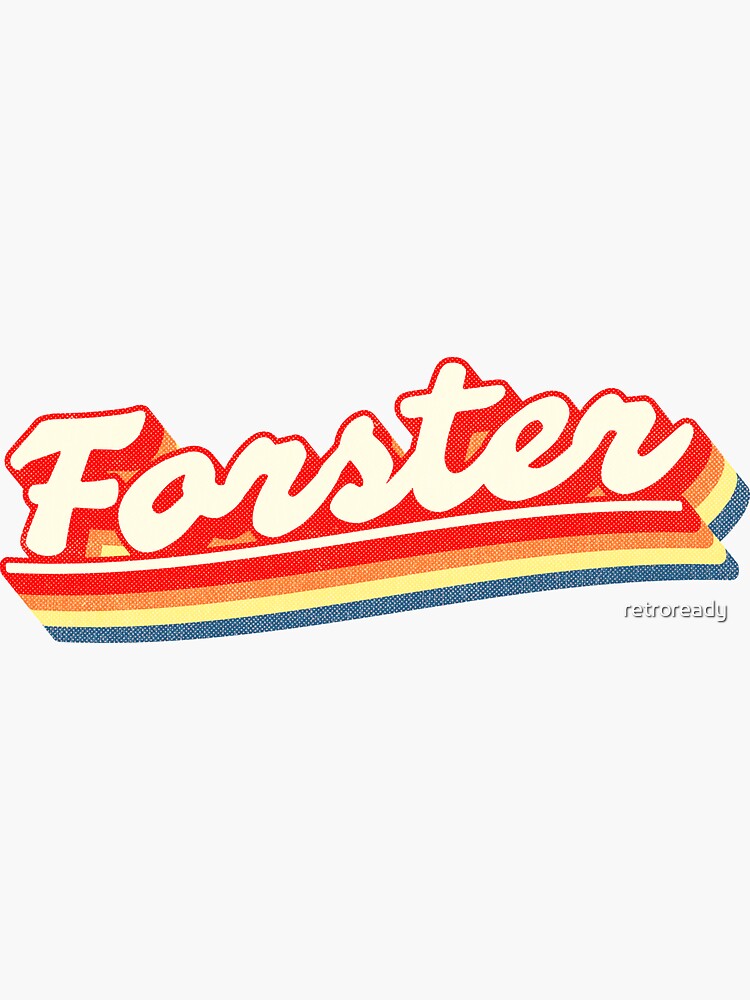 "Forster, NSW Retro Rainbow" Sticker by retroready Redbubble