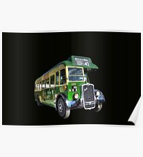 Vintage Bus Poster