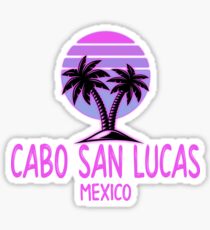 Pegatina Cabo San Lucas Mexico Vintage Retro Beach