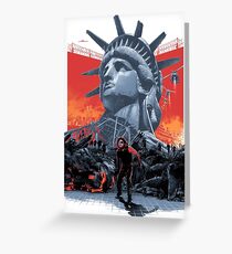 Escape From New York Greeting Card