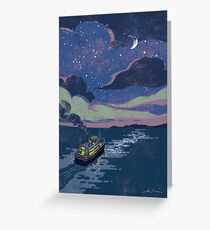 Night nautical Greeting Card