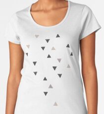 DOWN UP / scandi white / warm grey / flax / lavender Frauen Premium T-Shirts