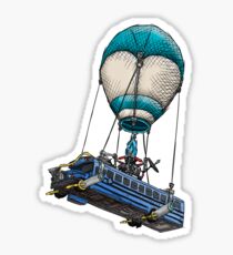 Fortnite Bus Drawing, Colored version Sticker