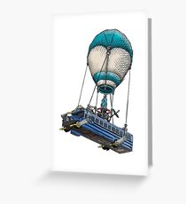 Fortnite Bus Drawing, Colored version Greeting Card