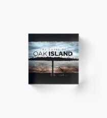 oak island Acrylic Block