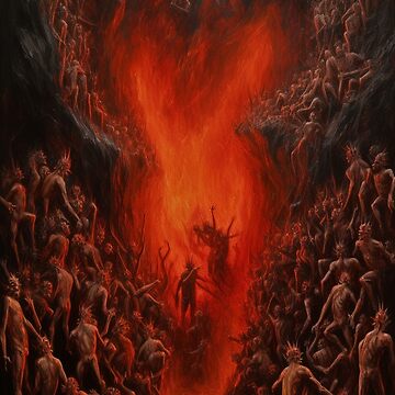 Illustration of Dante's Inferno, Canto 3 B  Arte de fantasía oscura,  Cuadros de arte oscuro, Dante divina comedia