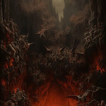 Dantes Inferno Art Board Print for Sale by Mengarda