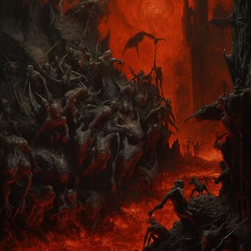 Dantes Inferno Art Print for Sale by Mengarda