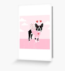 Boston Terrier love bug valentine day dog breed pet gifts dog lover must have Greeting Card