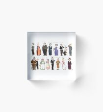 Downton Abbey portraits Acrylic Block