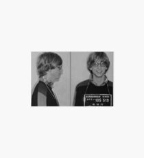 Bill Gates Mug Shot Horizontal Black And White Mugshot Art Board