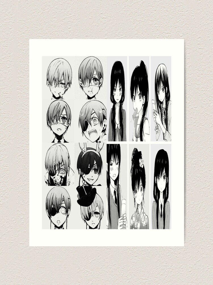 Anime Girls Moaning Faces Art Print By Nlasalle27 Redbubble