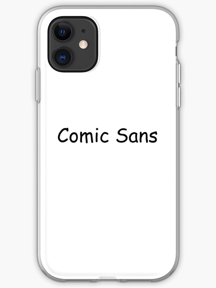 Comic Sans Font Iphone Case Cover By Eggowaffles Redbubble - sprite cranberry roblox guy iphone case cover by eggowaffles