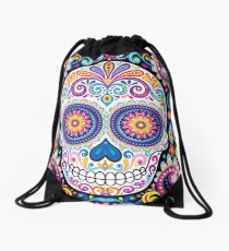 Sugar Skull Art (Cosmos) Drawstring Bag