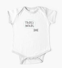 That's What She Said Short Sleeve Baby One-Piece