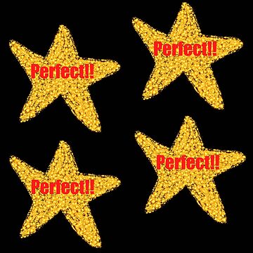 Set of 5 Gold Stars Sticker for Sale by notsweettea