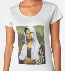 Camiseta premium para mujer Bape Mona Lisa