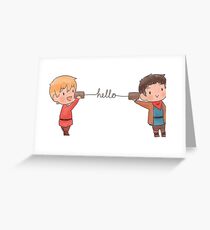 Merlin and Arthur - Hello Greeting Card