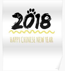 Chinese new year 2018 design shirt for dogs lovers Poster