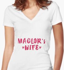 Maglor's Wife Women's Fitted V-Neck T-Shirt