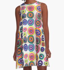 Rainbow Vinyl A-Line Dress