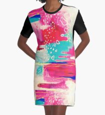 Misty Pink Graphic T-Shirt Dress