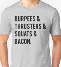Burpees & Bacon Unisex T-Shirt