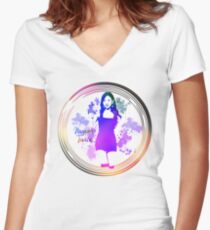 Nayeon Twice Women's Fitted V-Neck T-Shirt