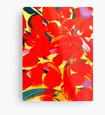 Red Petals Metal Print