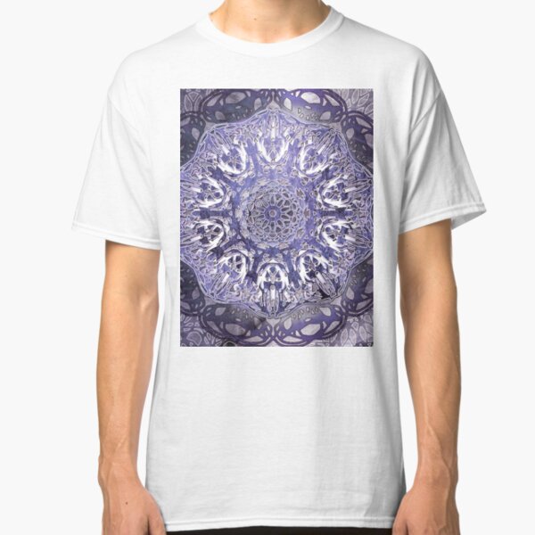 Lilac Nouveau Shibori Mandala Classic T-Shirt