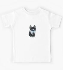 Siberian Husky portrait Kids Tee