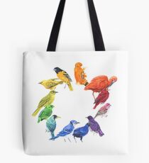 Bird colour wheel Tote Bag