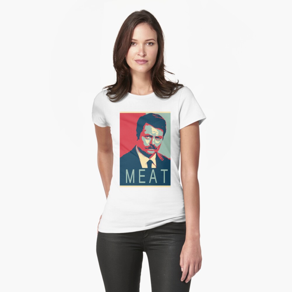 ron swanson meat shirt