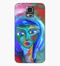 Green Face Case/Skin for Samsung Galaxy