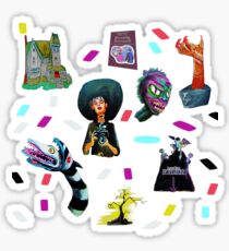 Neon Beetlejuice Sticker