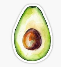Aquarell Avocado Sticker