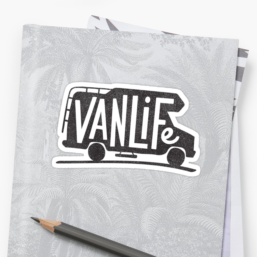 "Van Life" Sticker by cabinsupplyco Redbubble